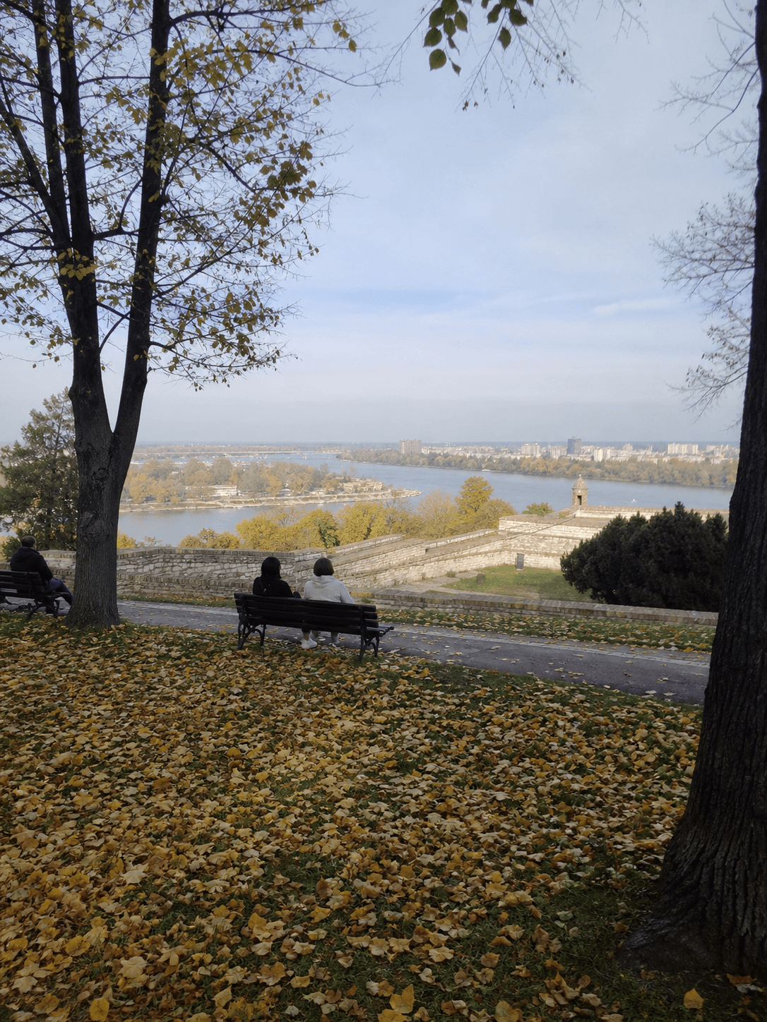 Sonbaharda Belgrad Kalemeydan’dan Sava ve Tuna manzarası